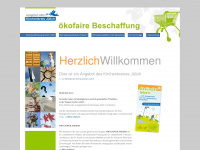 oekofaire-beschaffung.de Webseite Vorschau
