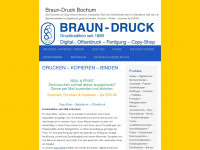 braun-druck.com Webseite Vorschau
