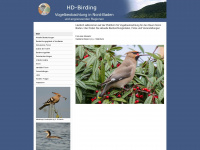 hd-birding.de Webseite Vorschau