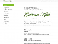 gasthaus-goldener-apfel.de Webseite Vorschau