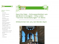 buende-alpin.de Webseite Vorschau