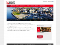 gewerbe-horn.ch Webseite Vorschau