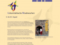 uckermaerkische-musikwochen.de Webseite Vorschau