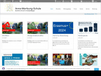 anna-warburg-schule.de Webseite Vorschau