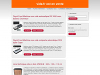 vide.fr Webseite Vorschau