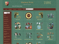 medieval-arms.co.uk Webseite Vorschau