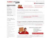 turbo-umzug.de Webseite Vorschau