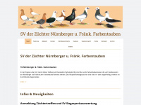 nuernberger-und-fraenkische-farbentauben.de Webseite Vorschau
