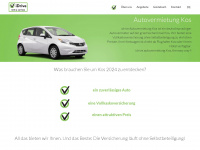 idrive-autovermietung-kos.de Webseite Vorschau