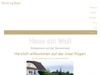 haus-am-wall.de Webseite Vorschau