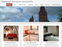 appartement-kirschgarten.de Webseite Vorschau