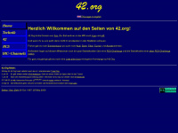 42.org Webseite Vorschau