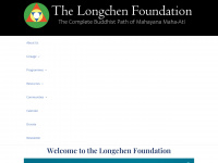 longchenfoundation.org Webseite Vorschau