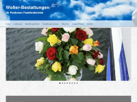 wolter-bestattungen.com Webseite Vorschau
