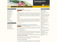 gurkengerichte.de Webseite Vorschau