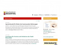 biesenthal.de Webseite Vorschau