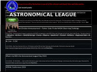 astroleague.org Webseite Vorschau