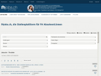 fhjobs.ch Webseite Vorschau