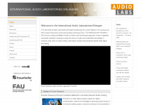 audiolabs-erlangen.de Webseite Vorschau