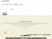 brunnsteinhuette.de Webseite Vorschau