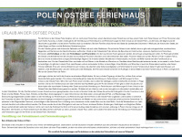polen-ostsee-ferienhaus.de Webseite Vorschau