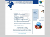 schneider-sprachenwelt.de Webseite Vorschau