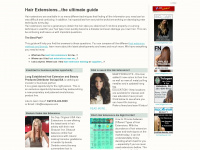 hairextensionguide.com Webseite Vorschau