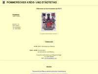 pommerscher-kreis-und-staedtetag.de Webseite Vorschau