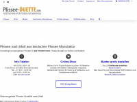 plissee-duette.com Webseite Vorschau