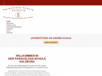 paracelsusschule.at Webseite Vorschau