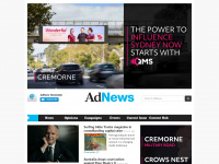 adnews.com.au Webseite Vorschau
