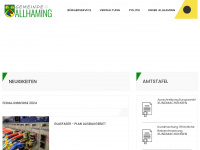 allhaming.at Webseite Vorschau