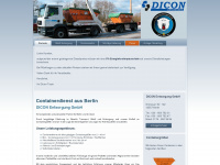 dicon-entsorgung.de Webseite Vorschau