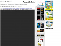 fanartikel.ch Webseite Vorschau