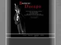 zauberer-dacapo.com Webseite Vorschau