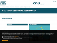 cdubabenhausen.de Webseite Vorschau