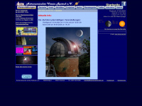 astronomieverein.de Webseite Vorschau
