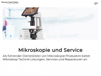 mikroskoptechnik.ch Webseite Vorschau