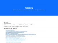 yasst.org Webseite Vorschau