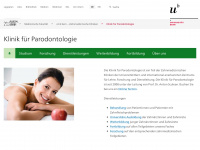 paro.dent.unibe.ch Webseite Vorschau