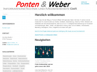 ponten-weber.de Webseite Vorschau