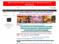 music-shop-polzow.de Webseite Vorschau