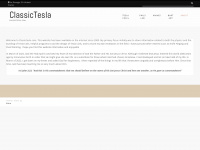 classictesla.com Webseite Vorschau