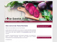 rote-beete.info Webseite Vorschau