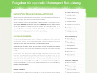motorsport-bekleidung.net Webseite Vorschau