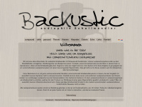 backustic.de Webseite Vorschau
