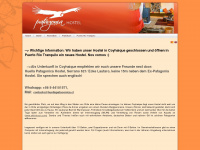 patagonia-hostel.com Webseite Vorschau
