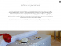 chateau-les-sacristains.fr Webseite Vorschau