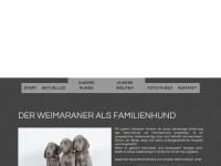 weimaraner-rosalia.at Webseite Vorschau