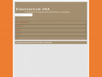 erbenzentrum-usa.net Webseite Vorschau